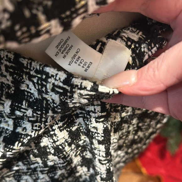 Black and White Houndstooth Women's Jacket - Picture 7 of 7